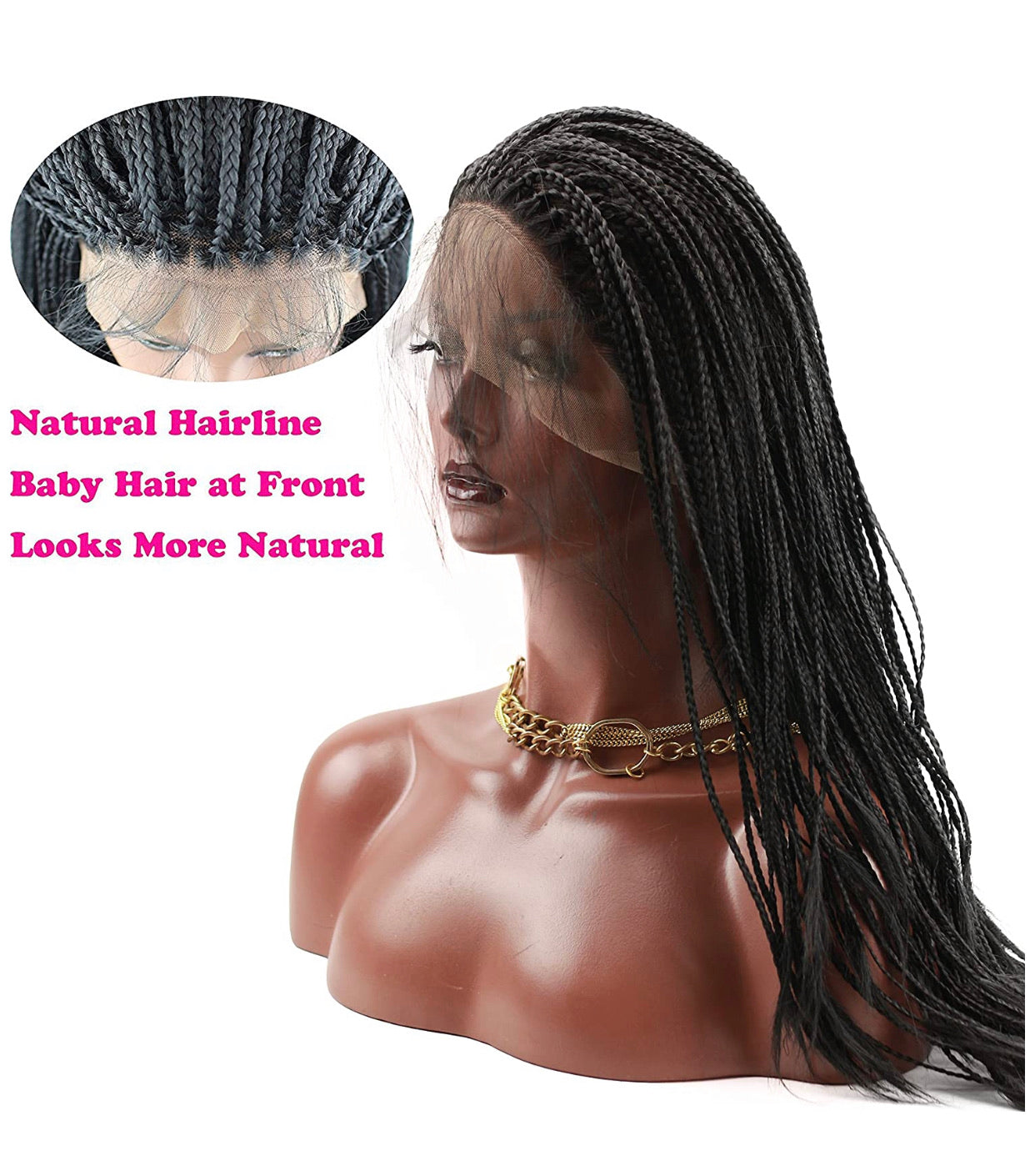 Best Custom Fitting Glueless Micro Braid Lace Front Wigs Near me