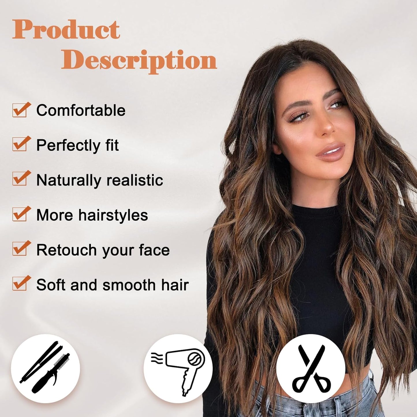 LUXURY EUROPEAN HAIR SYSTEM LONG HAIR | NON-SURGICAL SOLUTION TO WOMEN'S ALOPECIA, THINNING HAIRLOSS | Ready 2 Wear Professional Pre-Color Highlight Balayage Virgin Human Hair
