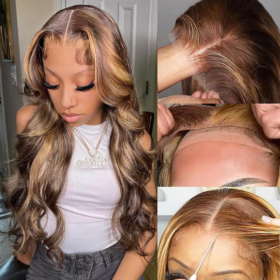 Glueless Human Hair Body Wave 24" 5x5 HD Wig of the Month (Get Extra $100 Off + Free Lace Front Wig Install Voucher to first 10 Buyers on 1st of the month only! (Discount applied at checkout)