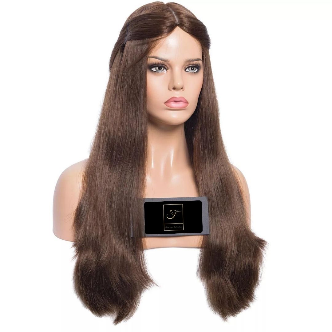 Jewish Wig Straight 250 Density Big Layer Silk Base European