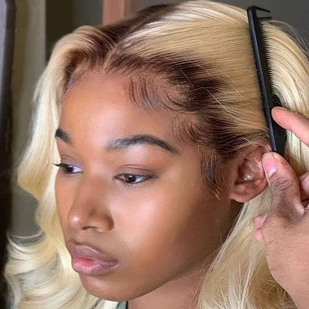 Dark roots deals blonde hair wig