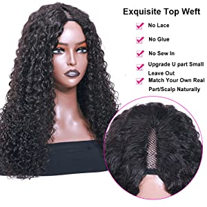 Upgraded Protective Style Custom Wig No Leave Out Clip in Half