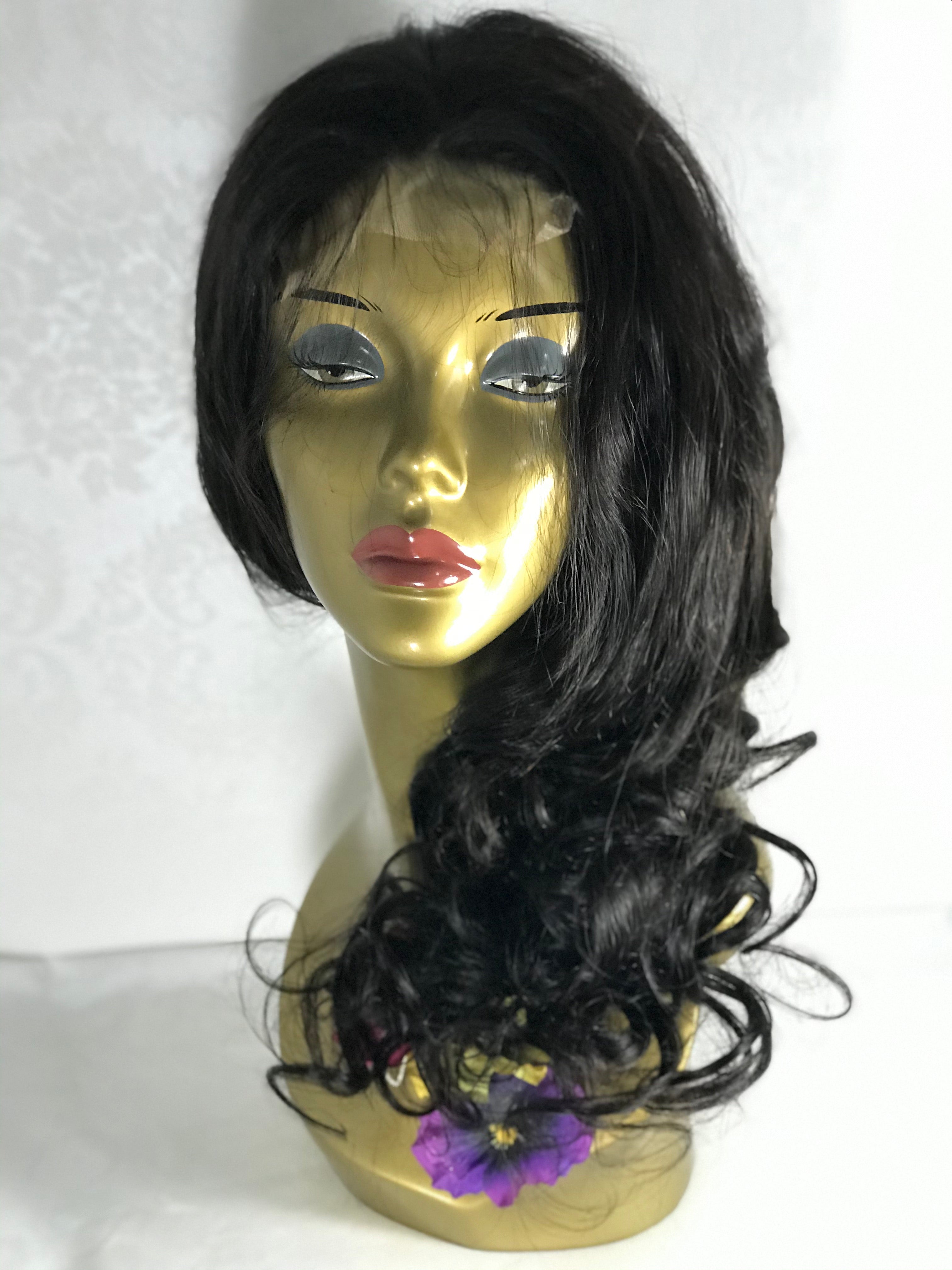 Custom Made Wig 14 inch Body Wave Human Hair Lace Front Hair