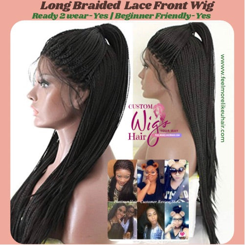 Best Custom Fitting Glueless Micro Braid Lace Front Wigs Near me